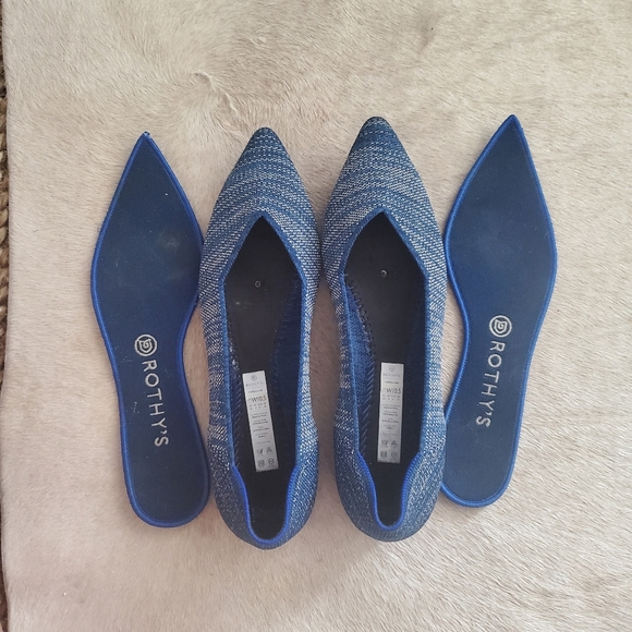 EUC Indigo Heather Rothy's Point. Size 10.5. RETIRED, HARD TO FIND. - Picture 3 of 5